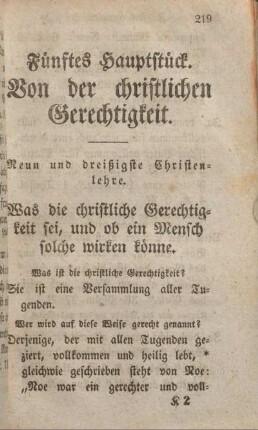 Fünftes Hauptstück. Von der christlichen Gerechtigkeit.