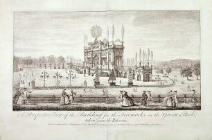 Aufbauten zur Feuerwerksmusik im Green Park in London