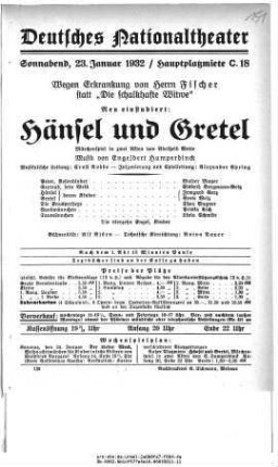 Hänsel und Gretel