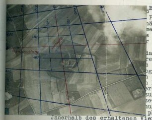 Foto von einer Artillerie-Beobachtung (Luftbild)