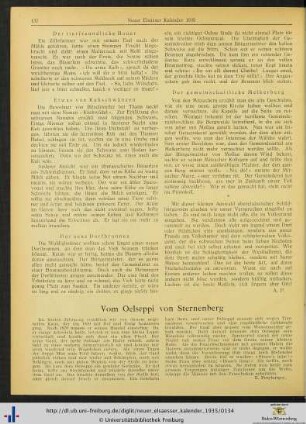 Vom Oelseppi von Sternenberg.