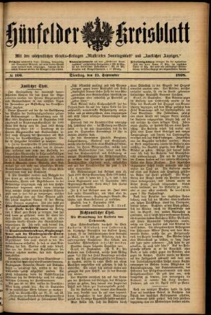 Ausgabe vom Dienstag, den 13. September 1898.