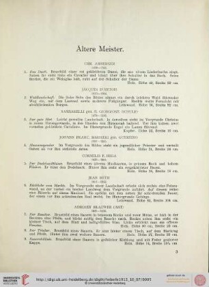 Ältere Meister(Nr. 1-84)