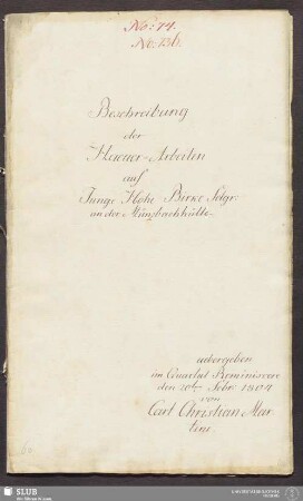 Beschreibung der Haeuer-Arbeiten auf Junge Hohe Birke Fdgr: an der Münzbachhütte - 17.6644 4.