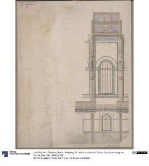Berlin, Wedding. St. Johann in Moabit. Entwurf zur Ausmalung der Kirche