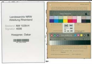 Entnazifizierung Oskar Hoeppner , geb. 28.03.1906 (Angestellter)