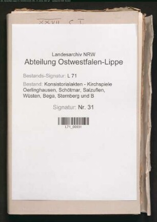 Besetzung der Pastorenstelle
