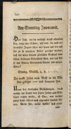 242-255, Am Sonntag Invocavit.