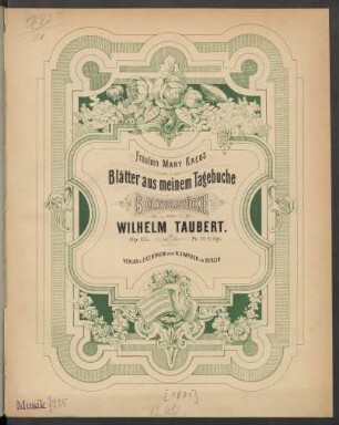 Blätter aus meinem Tagebuche : 6 Clavierstücke op. 175