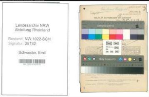 Entnazifizierung Emil Schweder , geb. 14.09.1899 ()