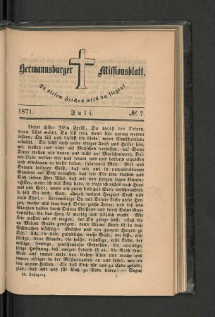 No. 7. Juli. 1871.