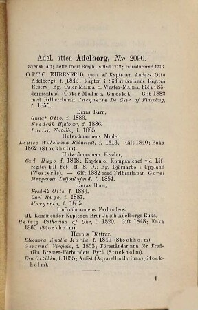 Sveriges ridderskaps- och adels-kalender, 1898 = Årg. 21. - 1897