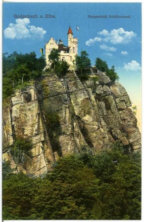 Tetschen. Bergschloß Schäferwand (Aussichts-Restaurant “Schäferwand”, 1905; Architekturbüro Putz & Weber)