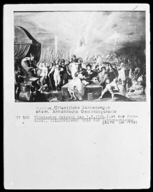 Allegorisches Bild der Weltgeschichte