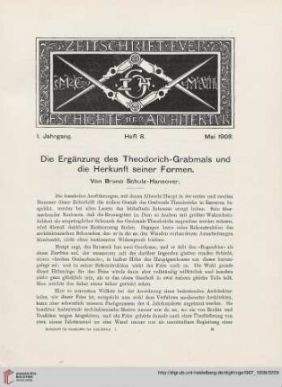 Heft 8 [Mai 1908]