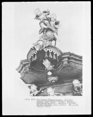 Schalldeckel mit Putti