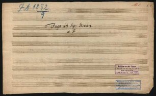 Fugen; cemb; g-Moll; HWV 605