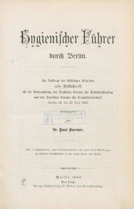 Hygienischer Führer durch Berlin