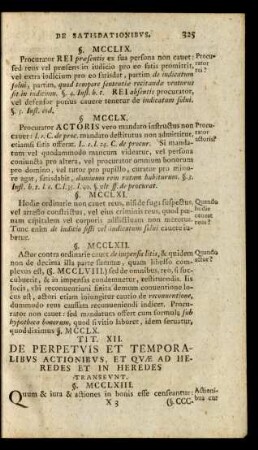 Tit. XII. De Perpetuis Et Temporalibus Actionibus, Et Quae Ad Heredes Et In Heredes