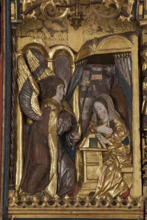 Marienaltar — Altar im geöffneten Zustand — Verkündigung