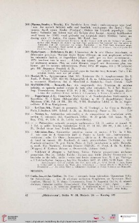 Mathematik (Nr. 311 - 317)