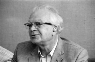 36. Tagung 1986 Chemiker; Pressekonferenz: Peter D. Mitchell