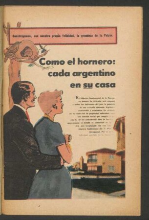 Como el hornero: cada argentino en su casa : Construyamos, con nuestra propia felicidad, la grandeza de la Patria