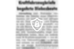 Kraftfahrzeugbriefe begehrte Diebesbeute