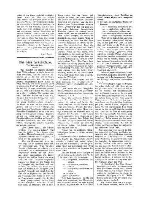 Eine neue Sprachschule : (Schluß) ; (Fortsetzung in der Beilage)