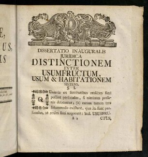 3-14, Distinctionem Inter Usumfructum, Usum & Habitationem