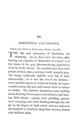 III. - BARCELONA AND GERONA