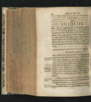 Tit. IV. De Iniuriis.