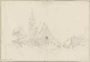 Die Bergkirche Zwingenberg von Osten gesehen
