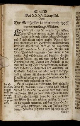 Das XXXVII. Capittel. - Das XLII. Capittel.