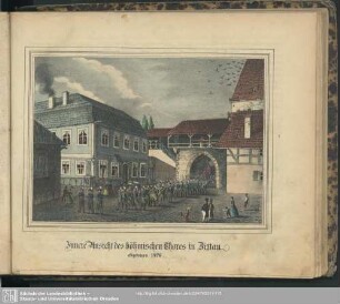 31. Innere Ansicht des böhmischen Thores in Zittau : Abgetragen 1826