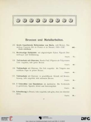 Bronzen und Metallarbeiten (Nr. 153-185)
