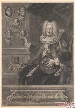 Johann Christoph (I.) Imhoff, Vorderster Duumvir, Reichsschultheiß etc.; geb. 9. Oktober 1659; gest. 31. August 1736