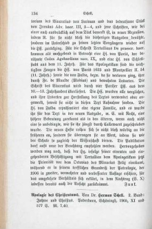 134-136 [Rezension] Schell, Herman, Jahwe und Christus