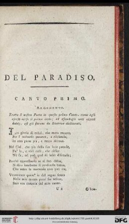 Canto primo