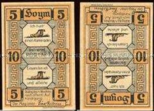 Hoym, Notgeldserie, 10 Pfennig