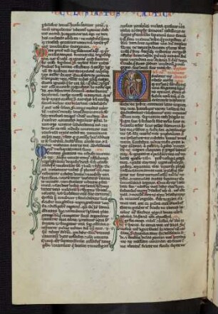 Historisierte Initiale (Hohelied Salomos): O(sculetur me osculo), Ecclesia
