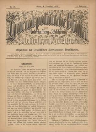 Nr. 49. Berlin, 4. December 1875. 3. Jahrgang.
