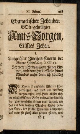 281-333, XI. Zehen.
