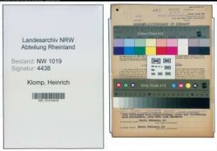 Entnazifizierung Heinrich Klomp , geb. 21.06.1886 (Schreiner)