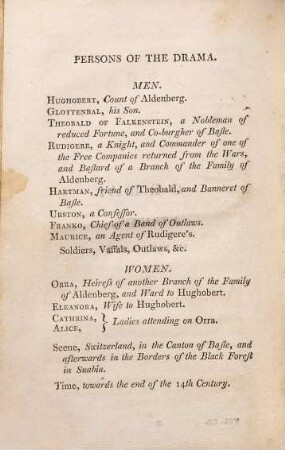 A series of plays : in which it is attempted to delineate the stronger passions of the mind, each passion being the subject of a tragedy and a comedy. 3