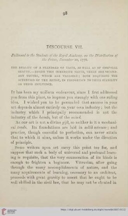 Discourse VII