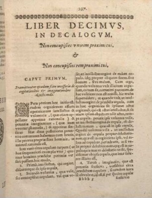 Liber Decimvs, In Decalogvm. Non concupisces rem proximi tui.