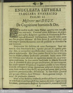 Miserere mei Deus. De Cognitione hominis & Dei