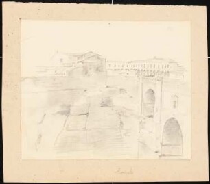 El Puente Nuevo, Ronda: Blick auf die Brücke mit Altstadt