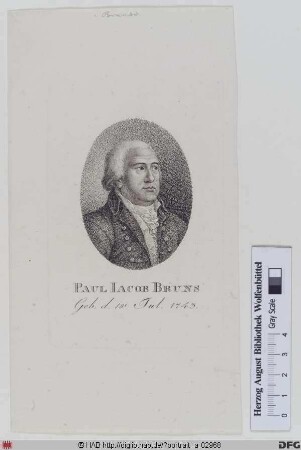 Bildnis Paul Jacob Bruns
